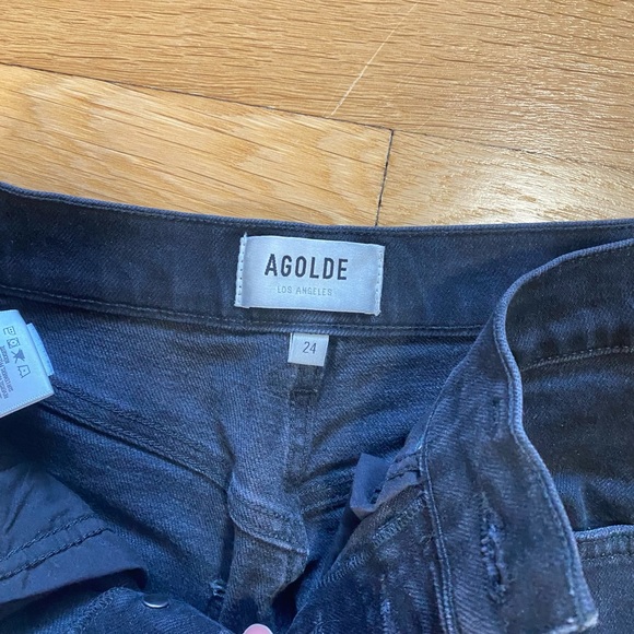 Agolde Riley Black Jeans - Picture 2 of 4